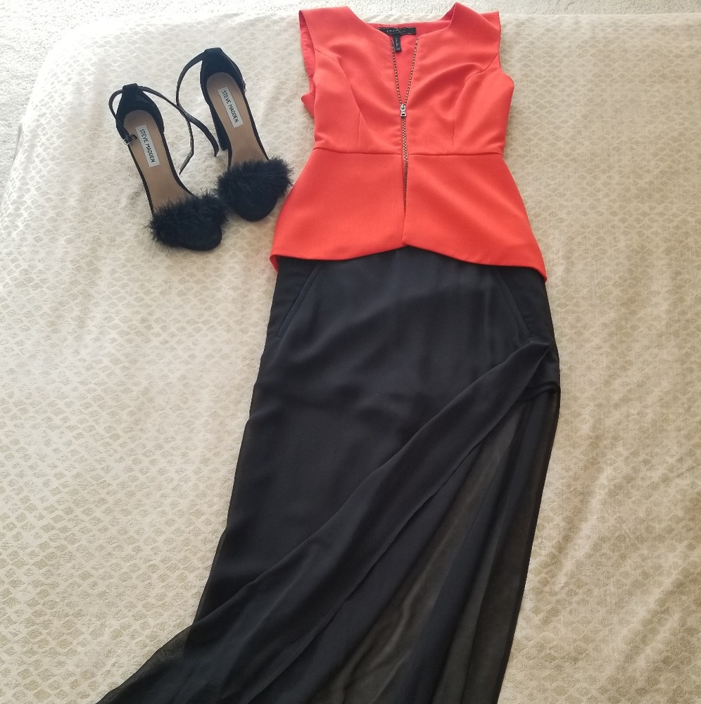 Bcbg shorts with sheer skirt